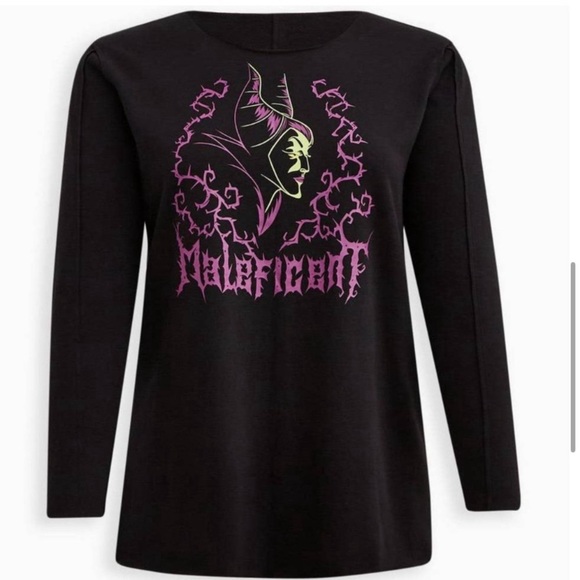 Disney Villains Tunic Sweater - Cozy Fleece Maleficent Black - Picture 2 of 3